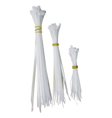 75-teiliges Kabelbinder-Set weiß B20446