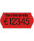 Preisetiketten ACL32101120-01, 22x12mm, leuchtrot permanent, 54.000 Etiketten