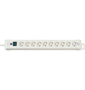 Premium-Line 10-fach Steckdosenleiste mit Schalter weiß 1952200100