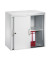 Aktenschrank 5722-00, Stahl abschließbar, 2 OH, 80 x 72 x 40 cm, lichtgrau