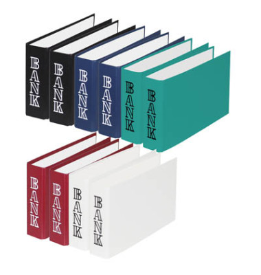 Bankordner 330066099, 1/3 A4 45mm schmal Kunststoff vollfarbig farbig sortiert Bankordner 330066099, 1/3 A4 45mm schmal Kunststoff vollfarbig farbig sortiert