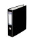 Doppelordner Postscheckordner 330079023, 2xA5 quer 75mm breit Kunststoff vollfarbig schwarz