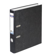 Ordner &Ouml;ko 330074023, A4 50mm schmal Karton Wolkenmarmor schwarz