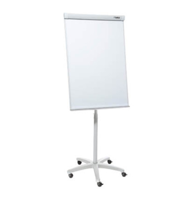 Flipchart Team, 96003-11893, 68x99cm, grau, mit Rollen, mit 2 Seitenarmen