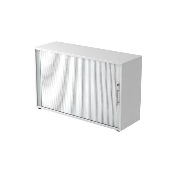 4032062151303 - Aktenschrank BETA V1732S W S RE Kunststoff Holz abschließbar 2 OH 120 x 748 x 40 cm silber weiß 4032062151303 Hammerbacher