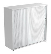 Aktenschrank Haziender V1733S/W/S/RE, abschlie&szlig;bar, 3 OH, wei&szlig;/silber, 120x110x40cm (BxHxT)