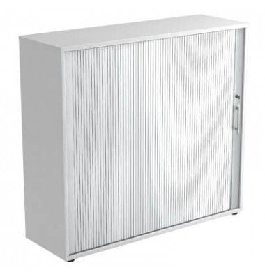 Aktenschrank Haziender V1733S/W/S/RE, abschlie&szlig;bar, 3 OH, wei&szlig;/silber, 120x110x40cm (BxHxT)