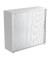 Aktenschrank BETA V1733S/W/S/RE, Kunststoff/Holz abschließbar, 3 OH, 120 x 110 x 40 cm, silber/weiß