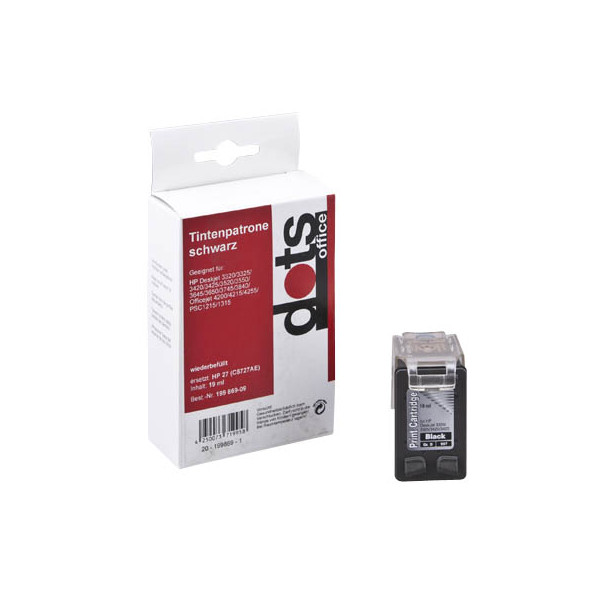 4250073719958 - Druckerpatrone 09974271-DOTS kompatibel zu HP 27 schwarz 4250073719958 Dots 4250073719958 - Druckerpatrone 09974271-DOTS kompatibel zu HP 27 schwarz 4250073719958 Dots