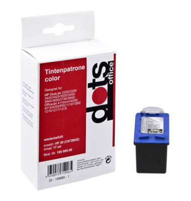Druckerpatrone SparPack color ersetzt HP 28