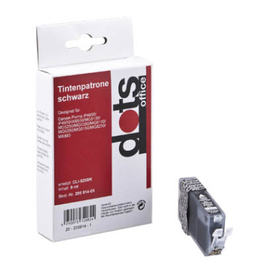 Druckerpatrone schwarz ersetzt Canon CLI-526 BK