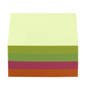 Haftnotizen 221984, 75x75mm, neongelb/-grün/-pink/-orange, quadratisch