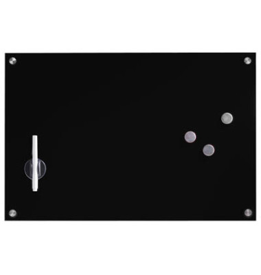 Glas-Magnetboard 11661, 60x40cm, schwarz