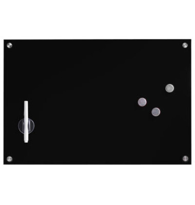 Glas-Magnetboard 11661, 60x40cm, schwarz
