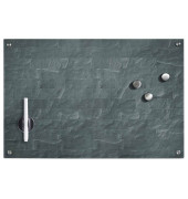 Glas-Magnetboard 11664, 60x40cm, grau, Design Stone anthrazit