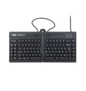 PC-Tastatur Freestyle 2 RGOKB800PB-DE, mit Kabel (USB), ergonomisch, geteilt, leise, Sondertasten, schwarz