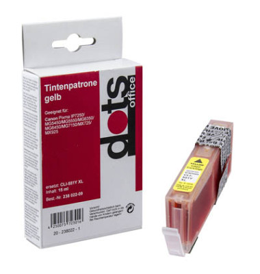 Druckerpatrone gelb ersetzt Canon CLI-551 XL Y