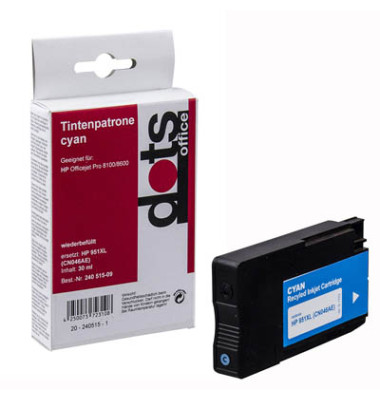 Druckerpatrone cyan ersetzt HP 951XL