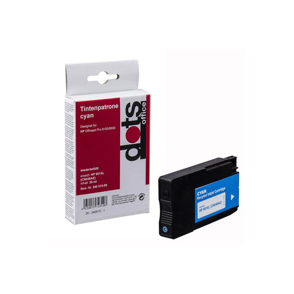 4250073723108 - Druckerpatrone 17234003-DOTS kompatibel zu HP 951XL cyan 4250073723108 Dots 4250073723108 - Druckerpatrone 17234003-DOTS kompatibel zu HP 951XL cyan 4250073723108 Dots