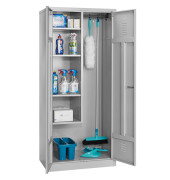 Putzmittelschrank 104527, abschlie&szlig;bar, 0 OH, lichtgrau, 80x180x50cm (BxHxT)