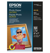 Fotopapier Glossy S042545, 13x18cm, für Inkjet, 200g weiß glänzend einseitig bedruckbar