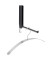 Wandgarderobe   Lanca 63262, Metall, Kunststoff, mit 1 Haken, klappbar, schwarz, 1 Stück