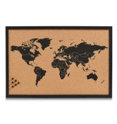 Pinnwand World, 11571, 60x40cm, Kork, Holz