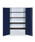 Sicherheitsschrank entero BFZ5 - 12 7035/5003, Stahl abschließbar, 6 OH, 120 x 195 x 50 cm, blau/lichtgrau