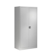 Aktenschrank entero BF5 - 7035/7035, Stahl abschließbar, 5 OH, 90 x 195 x 50 cm, lichtgrau