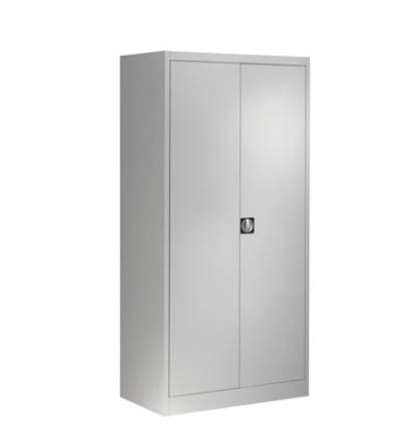 Aktenschrank entero BF5 - 7035/7035, Stahl abschließbar, 5 OH, 90 x 195 x 50 cm, lichtgrau
