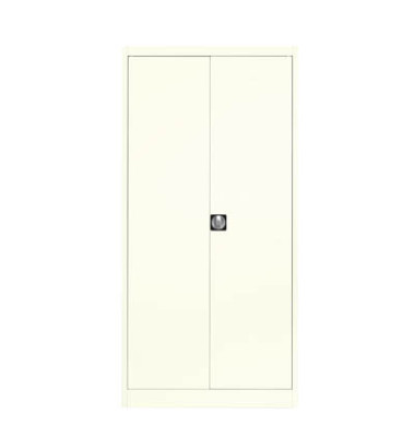 Aktenschrank entero BF5 - 9010/9010, Stahl abschließbar, 5 OH, 95 x 195 x 50 cm, weiß