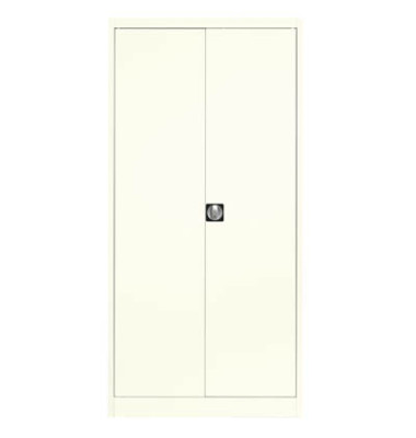 Aktenschrank entero BF6 - 9010/9010, Stahl abschließbar, 5 OH, 95 x 195 x 60 cm, weiß