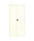 Aktenschrank entero BF6 - 9010/9010, Stahl abschließbar, 5 OH, 95 x 195 x 60 cm, weiß
