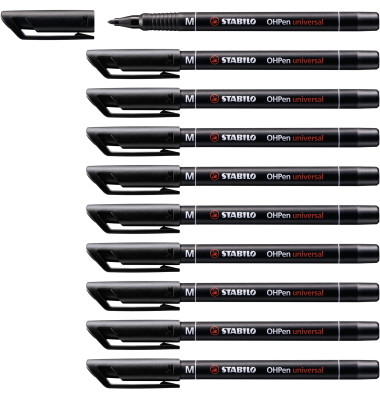 Folienstift OHPen universal, 843/46, schwarz, 1mm, Rundspitze