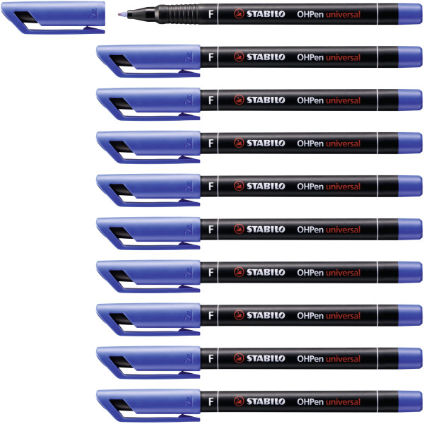 4006381115308 - OHPen universal wasserfest Folienstifte blau 842 41 4006381115308 STABILO 842 41 10 Stück 4006381115308 - OHPen universal wasserfest Folienstifte blau 842 41 4006381115308 STABILO 842 41 10 Stück