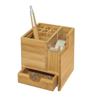 Schreibtisch-Organizer Bambus braun 611707
