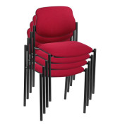 Besucherstühle rot STYL BLACK C29 4ER