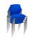 Besucherstühle blau STYL CHROM C-06 4ER