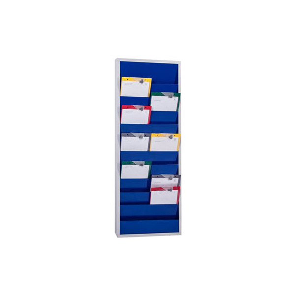 4052301027190 - Planungstafel mit 10 Schienen zweireihig HxBxT 1280 x 554 x 74 mm blau EICHNER 4052301027190 - Planungstafel mit 10 Schienen zweireihig HxBxT 1280 x 554 x 74 mm blau EICHNER