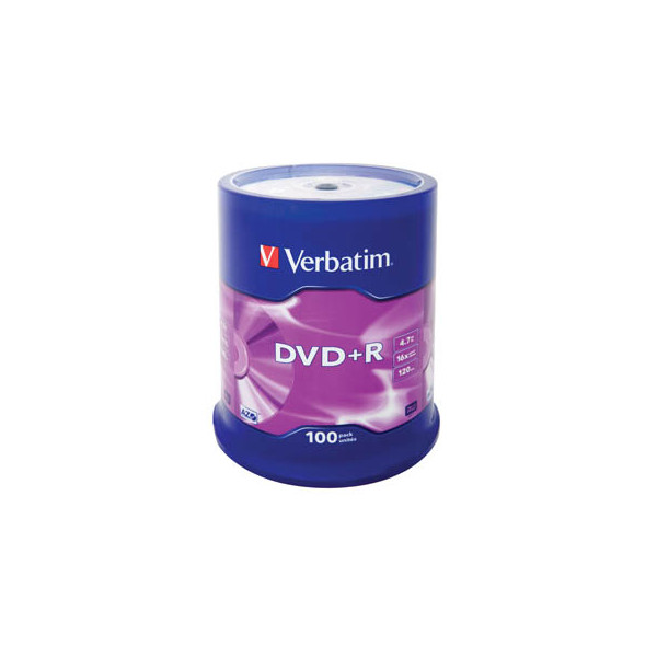 0023942435518 - 7GB 16x Speed DVD+R 12cm 1x100 Verbatim DVD+R 47GB 16x Speed matt silver 43551 0023942435518 0023942435518 - 7GB 16x Speed DVD+R 12cm 1x100 Verbatim DVD+R 47GB 16x Speed matt silver 43551 0023942435518