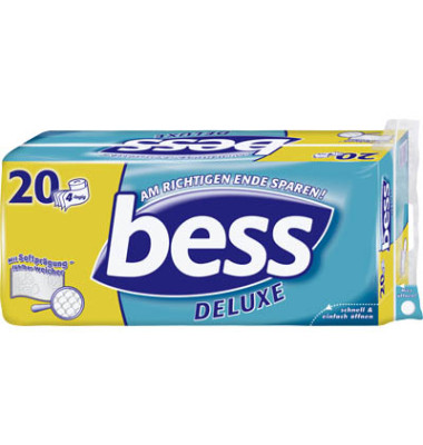 Toilettenpapier DELUXE 35238, 4-lagig, weiß, 150 Blatt/Rolle,