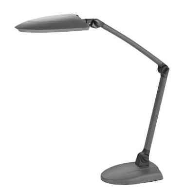 Schreibtischlampe 915 LED, LED, mit Standfuß, mit Tischklemme, anthrazit, schwarz