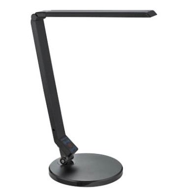 Schreibtischlampe 9219-11, LED, dimmbar, mit USB-Ladeanschluss, mit Standfuß, schwarz