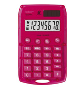 Taschenrechner Starlet Solar-/Batterie LCD-Display pink 1-zeilig 8-stellig