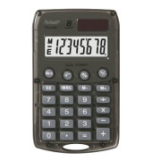 Taschenrechner Starlet Solar-/Batterie LCD-Display grau 1-zeilig 8-stellig