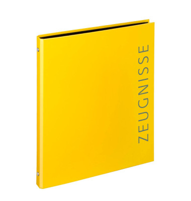 Zeugnisringbuch Velocolor 4144310, gelb, A4