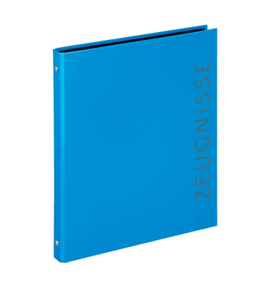 Zeugnisringbuch Velocolor 4144351, blau, A4