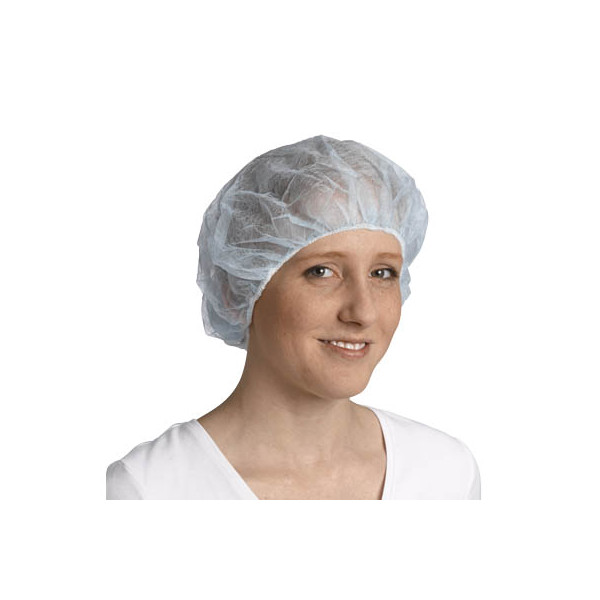 4015544126006 - 10 x Baretthaube Bettina feste Qualität DM 53cm blau VE=100 S