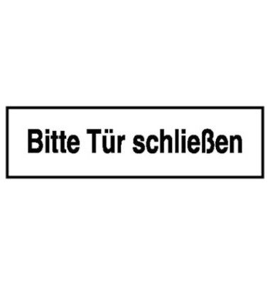 Piktogramm "Bitte Tür schließen" 250x70mm selbstklebend Piktogramm "Bitte Tür schließen" 250x70mm selbstklebend
