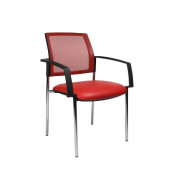 BtoB 10 Besucherstühle rot BB290A S01